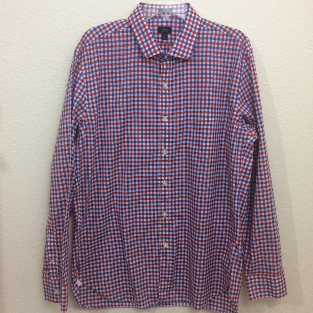 J. Crew Mens Ludlow Long Sleeve Button Front Shirt - Picture 3 of 8